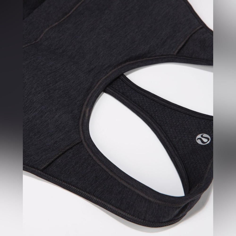 Lululemon Ebb & Flow Racerback Tank in Heathered Black - Picture 2 of 7
